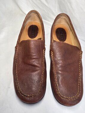 Born Marcel Men's Dark Brown Leather Driver Loafers M8539 CKG9 Slip-On Size 10